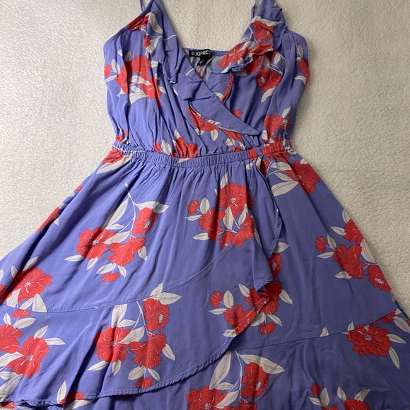 Express Dresses & Skirts - Express Purple Floral Dress